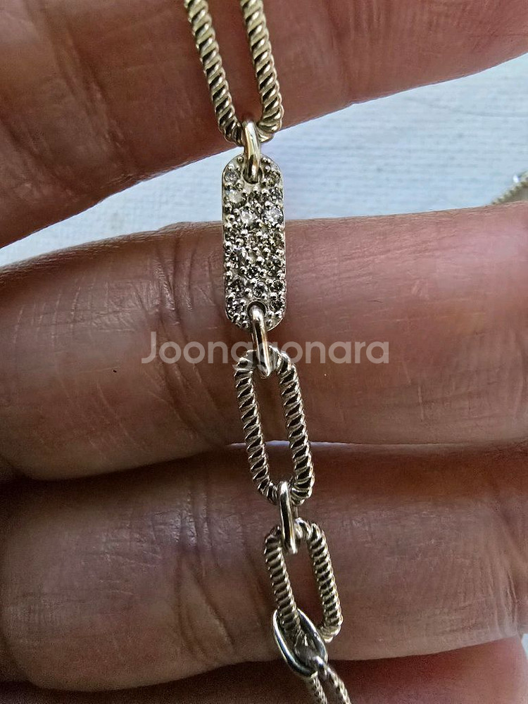 14k 다이아 클립목걸이--7