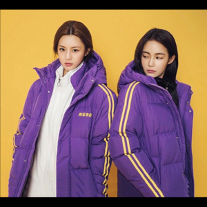 단하루가격/(거의 새상품)널디 롱패딩 보라 S사이즈 팝니다(남녀공용)