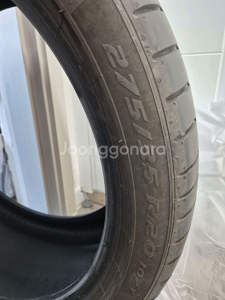 BMW g60 530e 순정, 피렐리 P ZERO 245 40 20, 275 35 20런플렛 타이어 팝니다--5