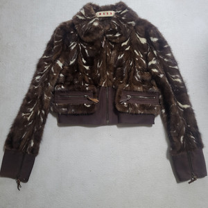 이태리 마르니 숏밍크자켓 55~날씬66