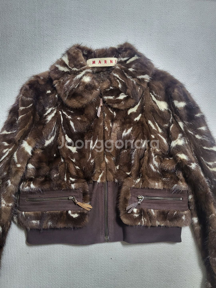 이태리 마르니 숏밍크자켓 55~날씬66--1