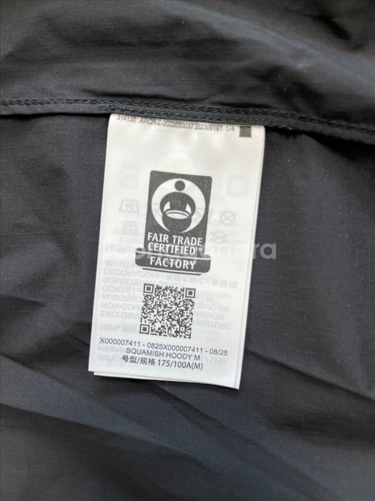 아크테릭스 스쿼미시 후드 블랙 M(맨즈) 새상품--3