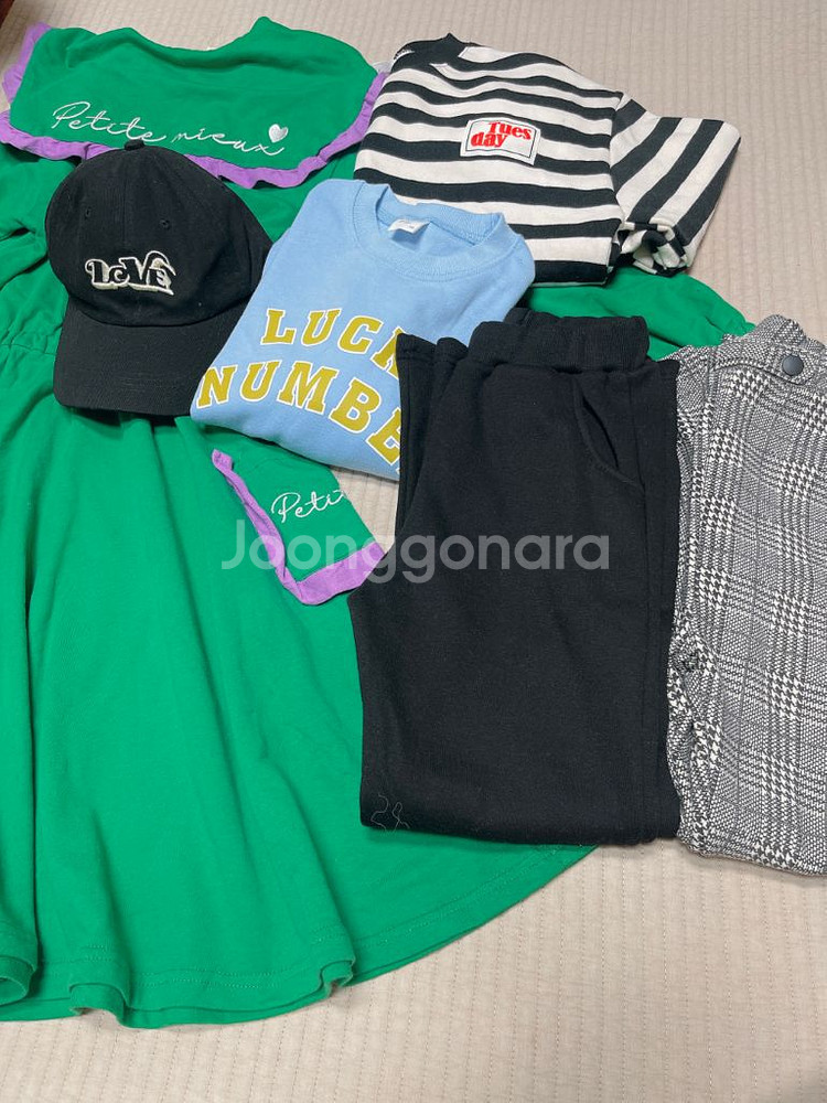 여아 140 원피스 상하의 5벌 모자--0