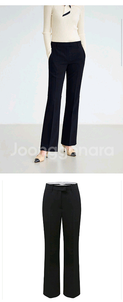 메르시비앙 테일러드 부츠컷 팬츠1사이즈--0