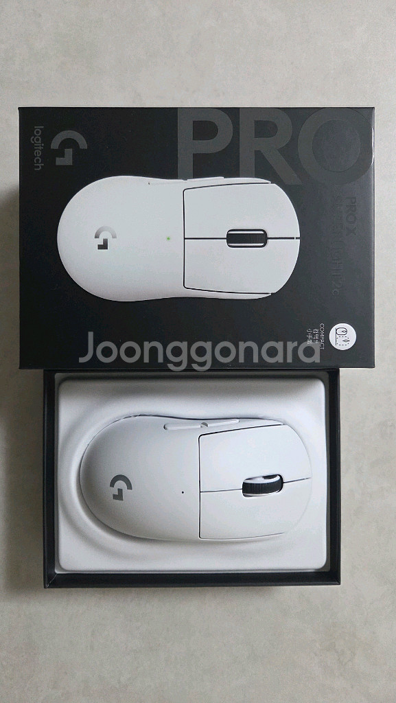 G PRO X SUPERLIGHT 2c 지슈라2c 화이트 풀박스--0
