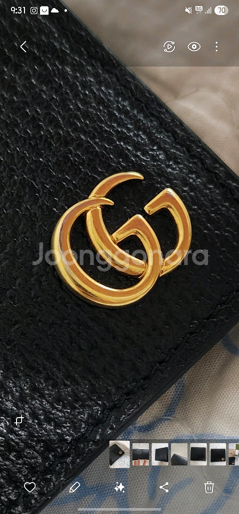 구찌 GG 마몽 마몬트 반지갑--7