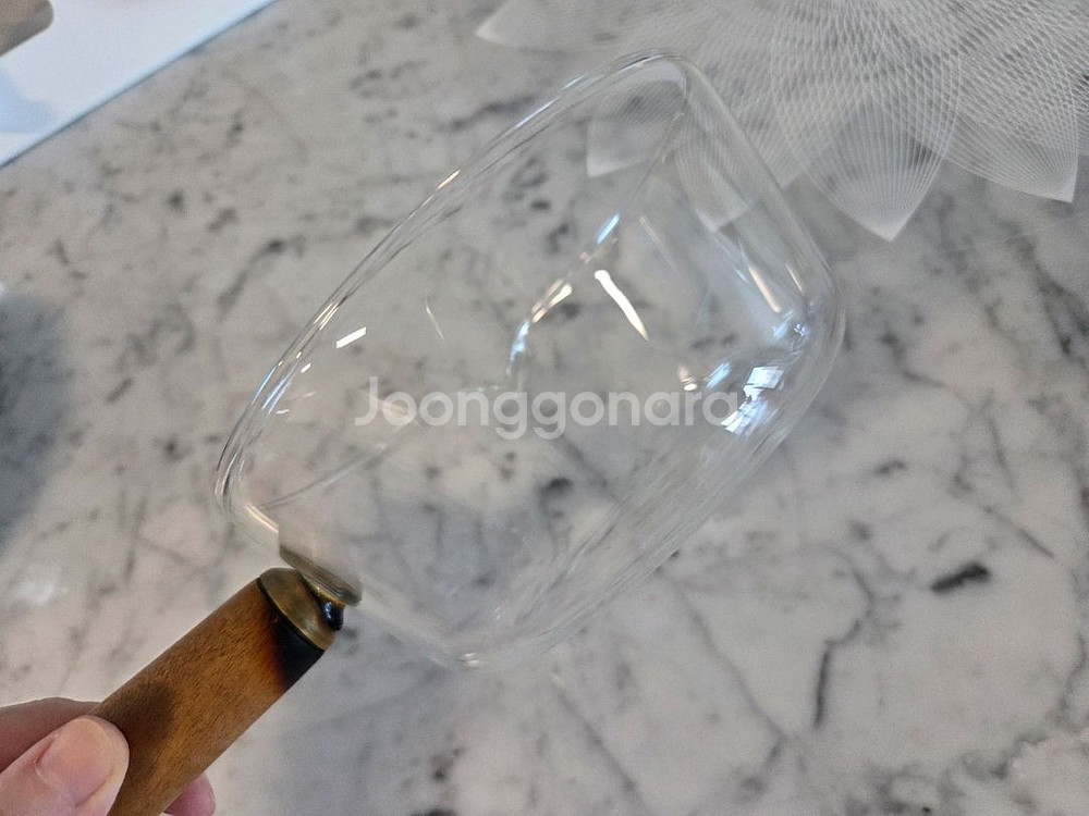 우드손잡이 내열유리 투명냄비 이유식냄비--3