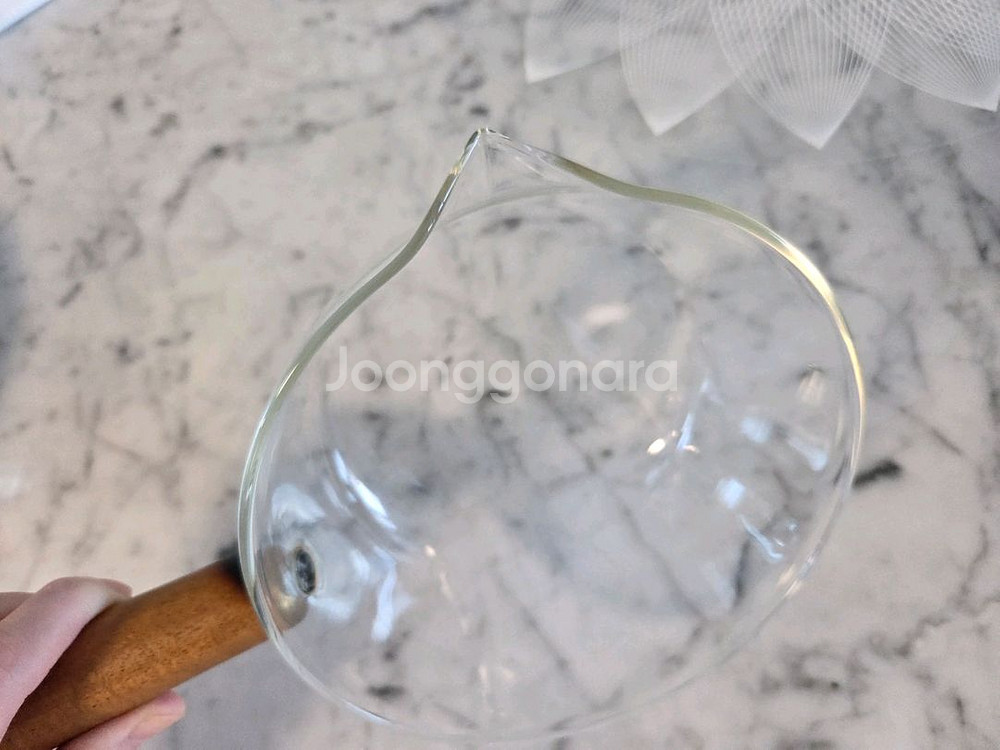 우드손잡이 내열유리 투명냄비 이유식냄비--4