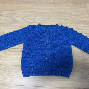 미샤앤퍼프 팝콘 가디건 18-24m 블루베리