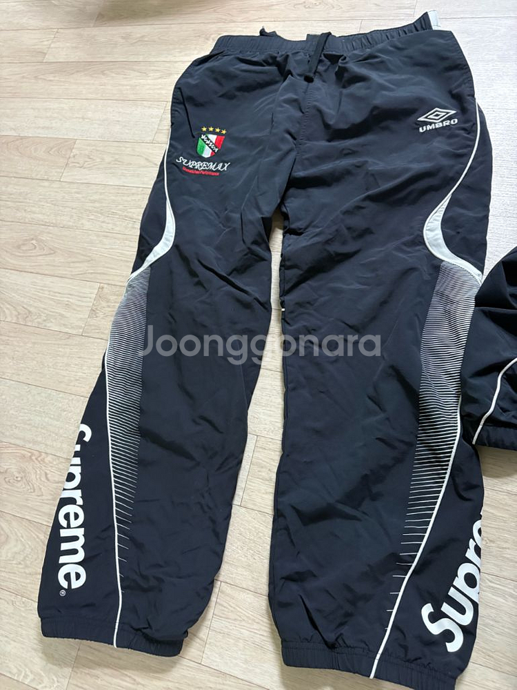 S)슈프림 엄브로 트랙팬츠 블랙--0