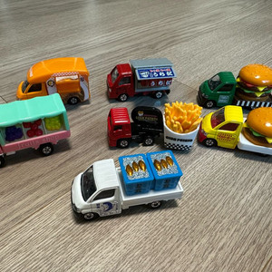 토미카 미니 푸드트럭 자동차 시리즈 7개