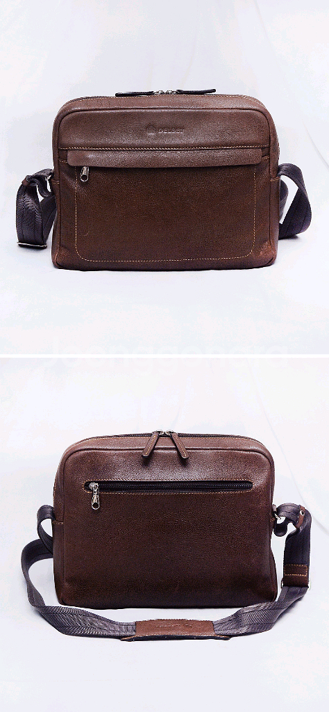 델시 (DELSEY) 풀그레인 베지터블 레더 사이드백 (숄더.크로스)--1