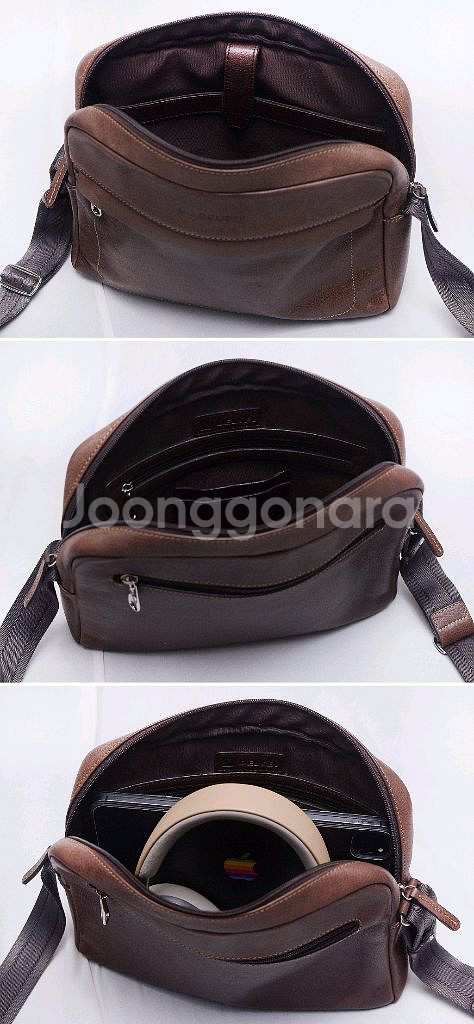 델시 (DELSEY) 풀그레인 베지터블 레더 사이드백 (숄더.크로스)--6