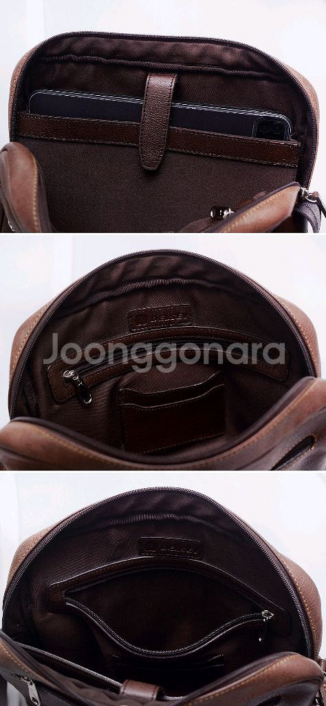 델시 (DELSEY) 풀그레인 베지터블 레더 사이드백 (숄더.크로스)--7