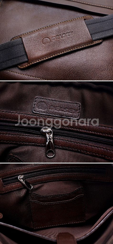 델시 (DELSEY) 풀그레인 베지터블 레더 사이드백 (숄더.크로스)--8