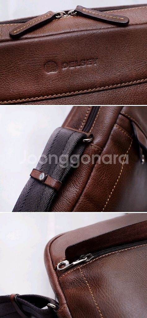 델시 (DELSEY) 풀그레인 베지터블 레더 사이드백 (숄더.크로스)--9