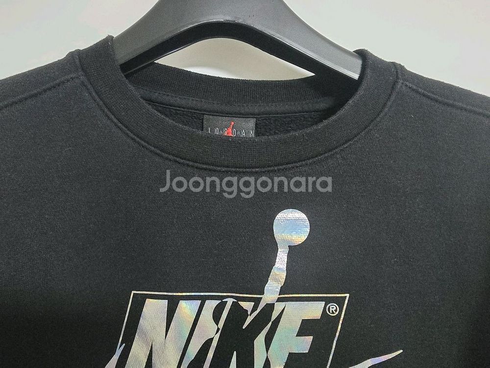 나이키 조던 키즈 기모 맨투맨 티셔츠 130사이즈 블랙--1