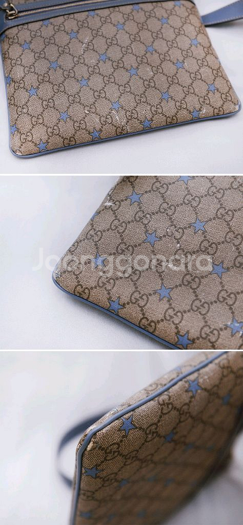 구찌 (GUCCI) GG 스타 모노그램 수프림 캔버스 플랫 크로스백--5