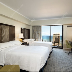 힐튼 하와이안 빌리지 원베드룸 숙박 (4인) 주방 식기세척기, 세탁기 완비