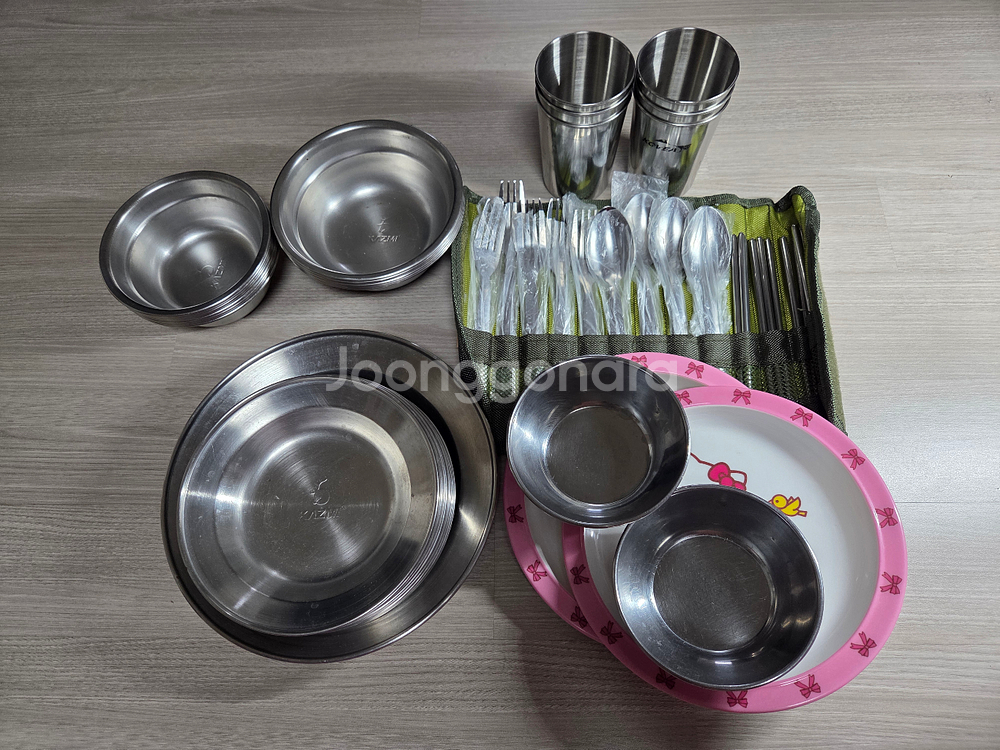 카즈미 식기세트+물컵+수저세트+접시--0