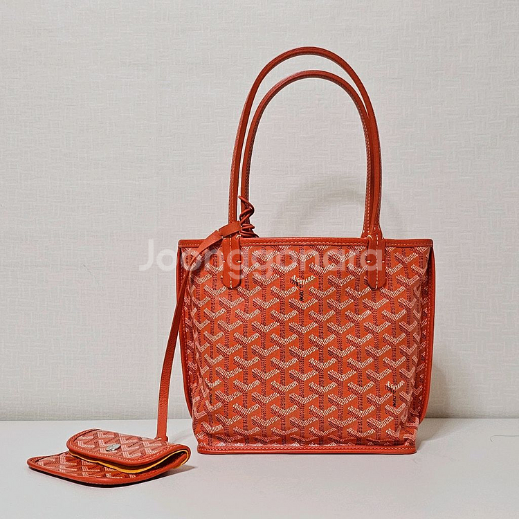 고야드 미니 앙주 오렌지 토트백/지갑/참장식--3