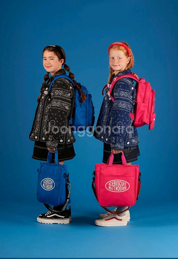 아이스비스킷가방 심볼로고유틸리티백팩+세컨드백--4