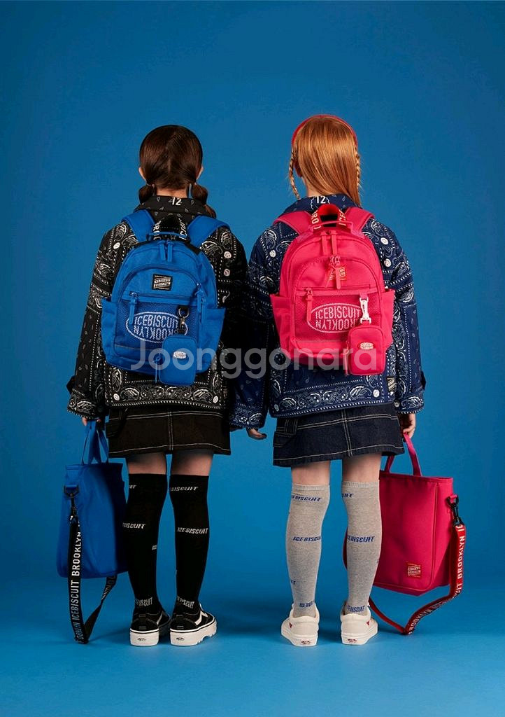 아이스비스킷가방 심볼로고유틸리티백팩+세컨드백--3