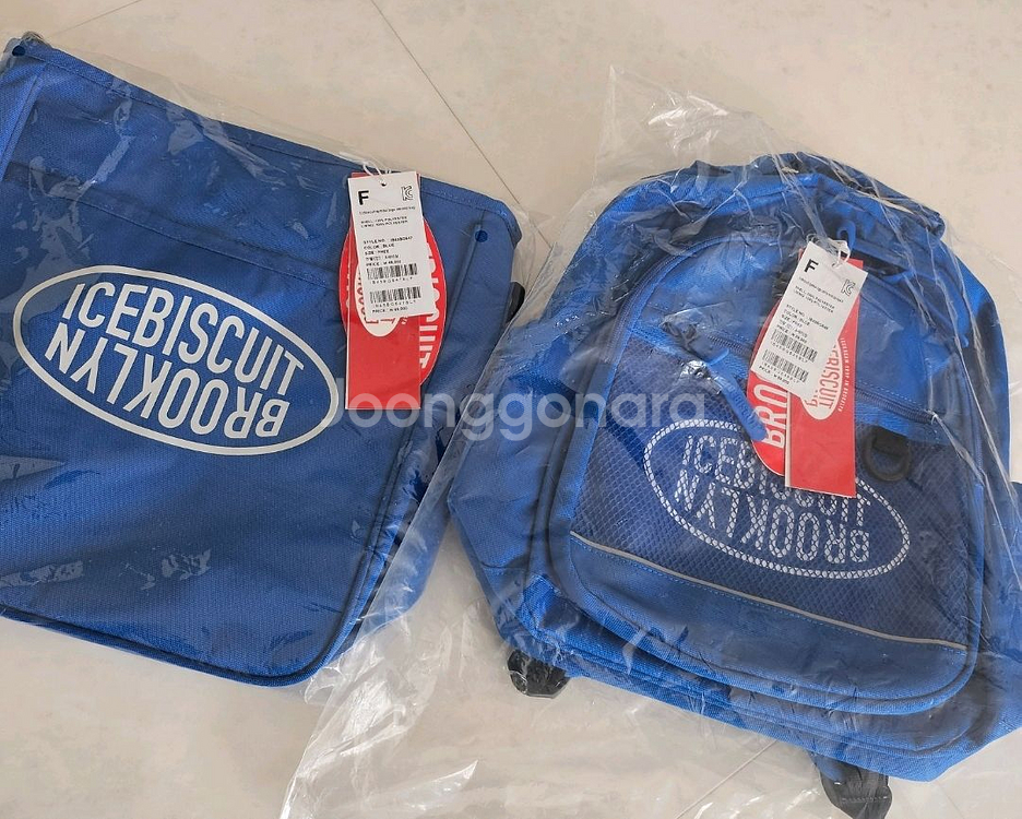 아이스비스킷가방 심볼로고유틸리티백팩+세컨드백--5