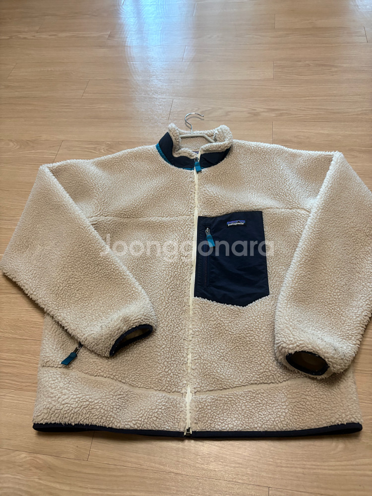 파타고니아 레트로 x 후리스 XL 네츄럴색--2