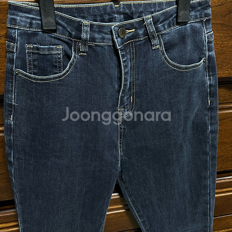 에이블리 진청 부츠컷 바지--3