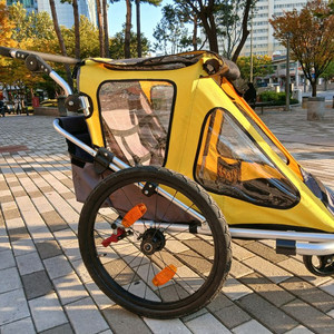 산타자 2인 자전거 트레일러