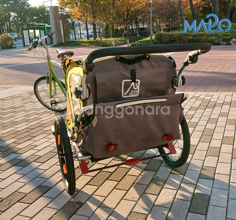 산타자 2인 자전거 트레일러--2