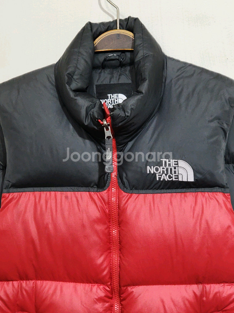 (95) 노스페이스 눕시 패딩조끼 검빨 거위털 다운 베스트--1