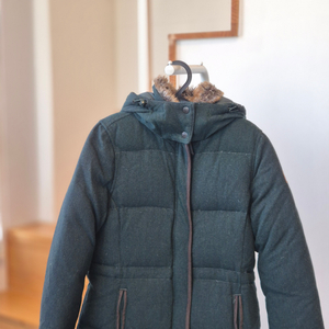 노스페이스 그린 롱패딩 (여성 80사이즈)