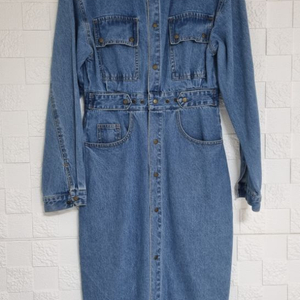 데님 롱 원피스