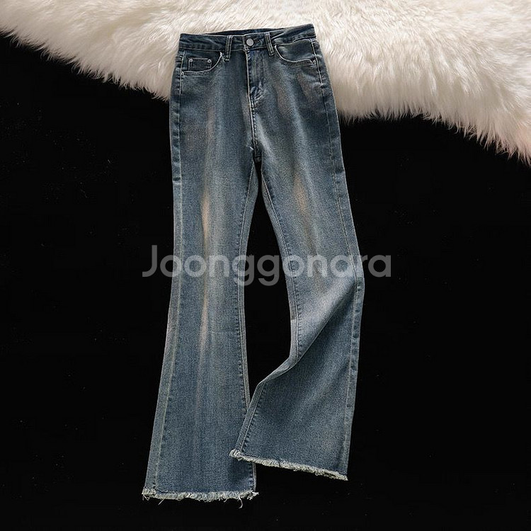 에이블리 중청 부츠컷 바지--1