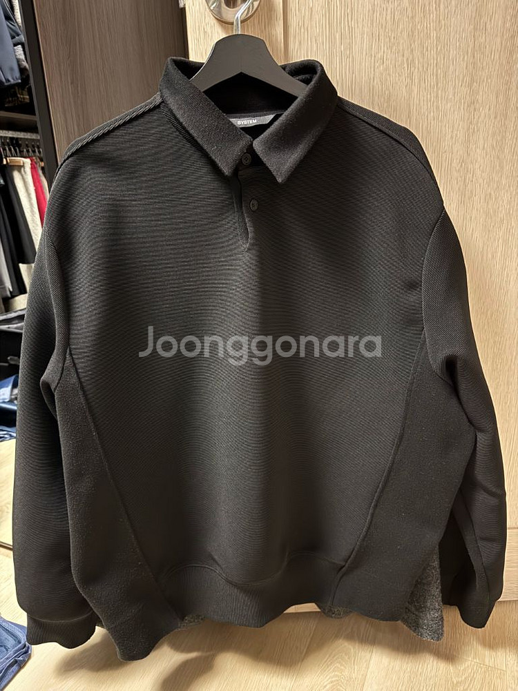 시스템 남성 카라 맨투맨 105--0