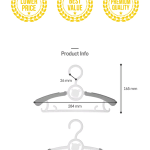 세제품 코맥 깊이조절 유아옷걸이(40개)