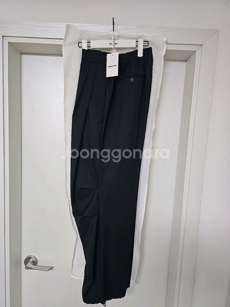 브랜디드 인스펙터 804 울 실루엣 파라슈트팬츠 블랙32--0