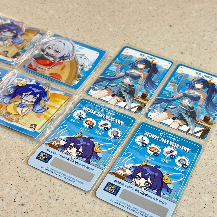 명조 반올림피자 아크릴 스탠드 + 포카 +쿠폰--4