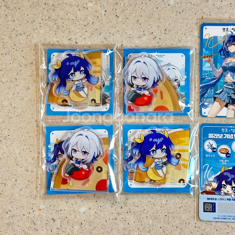 명조 반올림피자 아크릴 스탠드 + 포카 +쿠폰--1