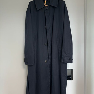 타임옴므 남성 롱 트렌치코트 싱글 코트 네이비 100