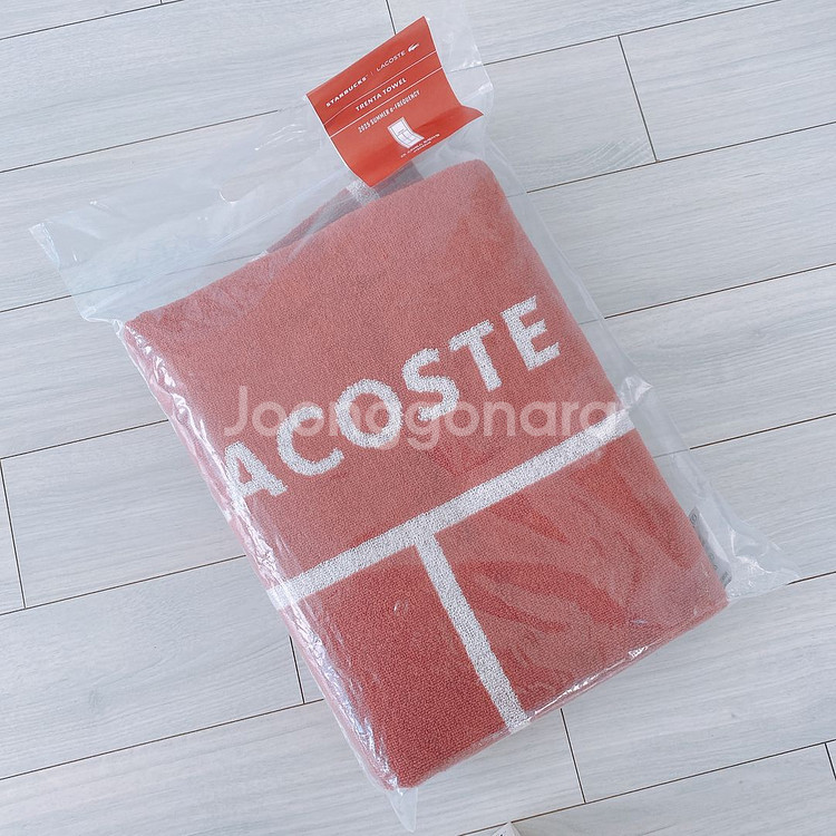 스타벅스 라코스테 트렌타 타월 코타- 새상품--0