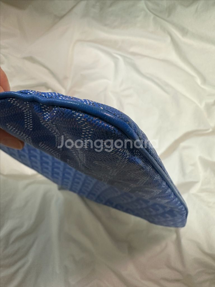 고야드 블루 클러치 GM (정품감정서 보유)--5