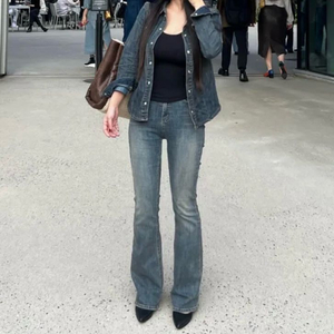 여성 데님 투피스세트