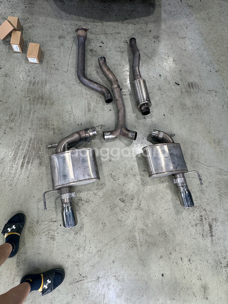 캐딜락ATS 머플러 코르사 캣백 제품입니다--6