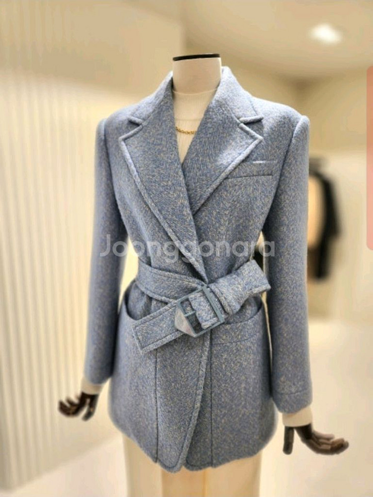 모조에스핀 헤링본 트위드 모자켓 새상품 정가109만--0