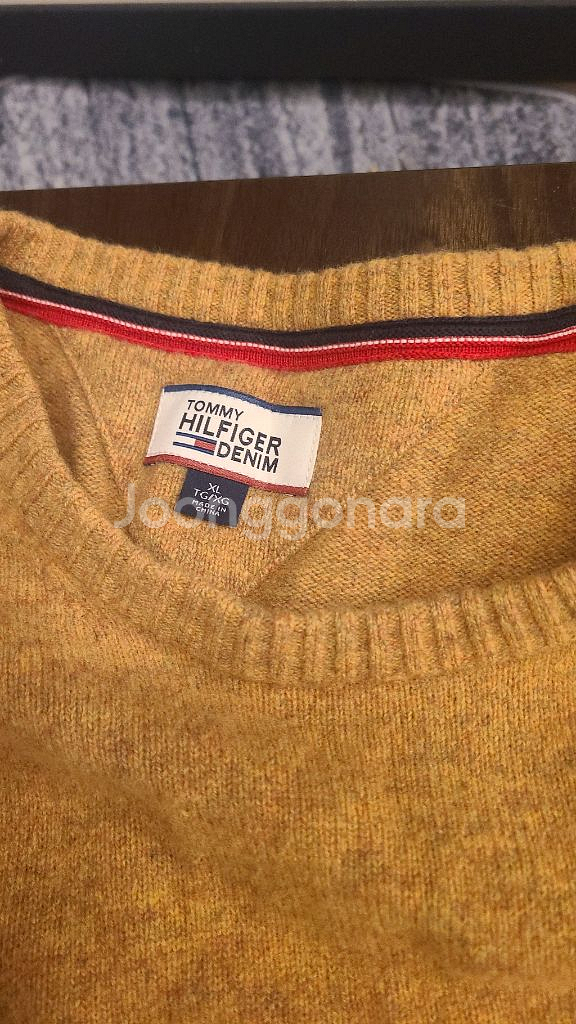 타미힐피거 니트 XL사이즈 브라운 판매합니다--3