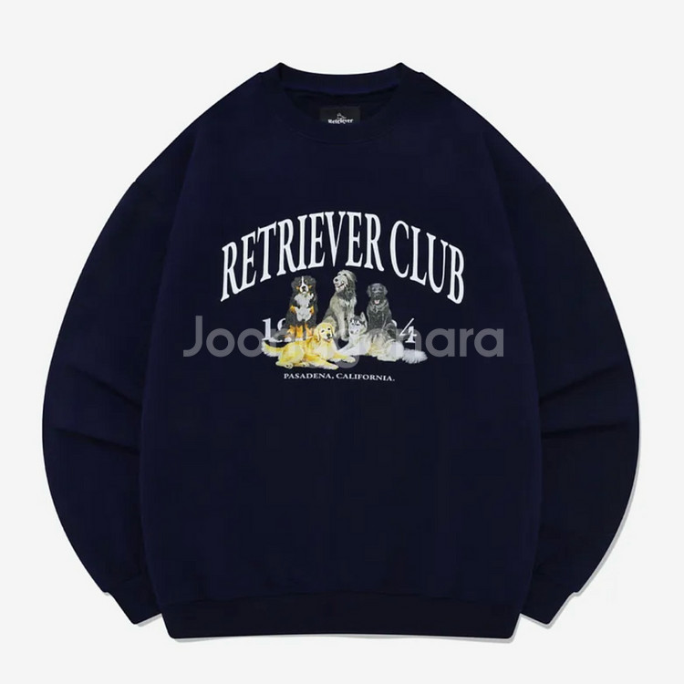 에이블리 리트리버클럽 크루넥 맨투맨S--0