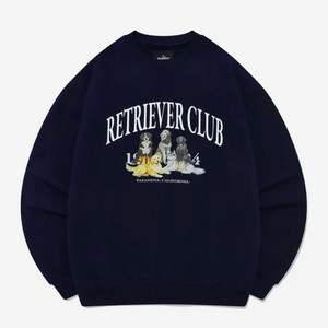 에이블리 리트리버클럽 크루넥 맨투맨S